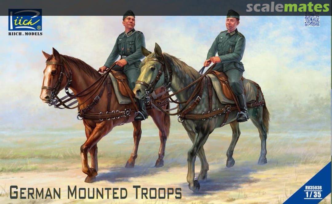Riich Models RV35038-1//35 German Mounted Troops Neu