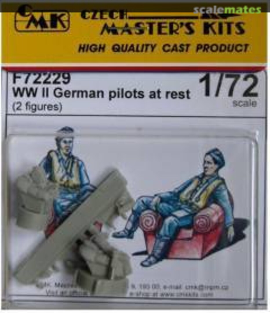 Boxart WWII German Pilots at Rest (2 Figures) F72229 CMK