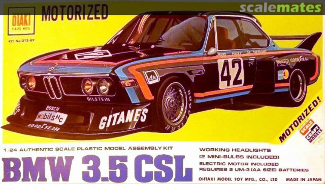 Boxart BMW 3.5 CSL OT3-89 Otaki/Scale Craft Boxart BMW 3.5 CSL OT3-89 Otaki/Scale Craft