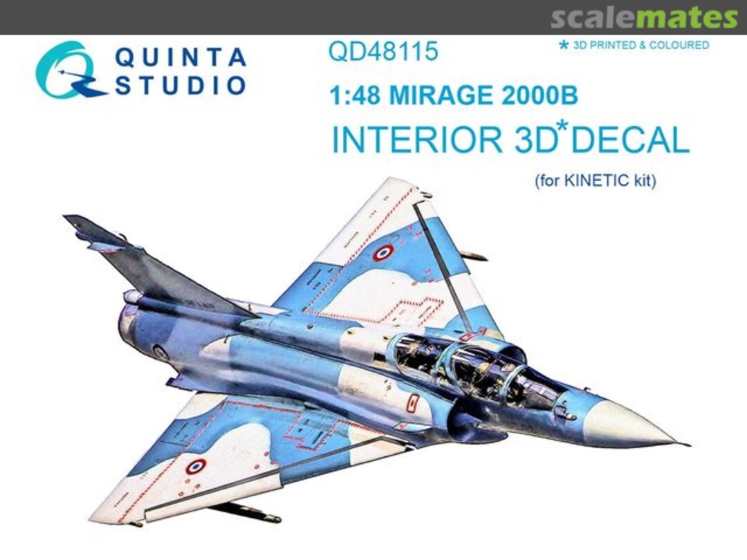 Boxart Mirage 2000B interior 3D decals QD48115 Quinta Studio Boxart Mirage 2000B interior 3D decals QD48115 Quinta Studio
