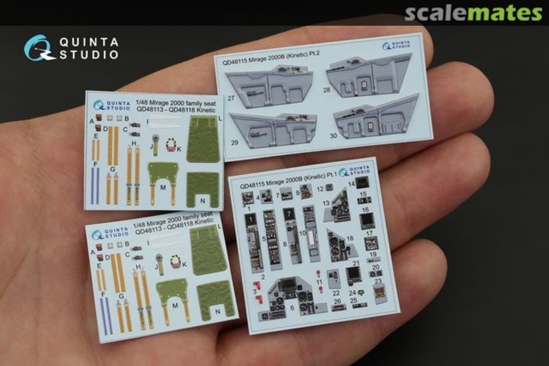 Contents Mirage 2000B interior 3D decals QD48115 Quinta Studio Contents Mirage 2000B interior 3D decals QD48115 Quinta Studio