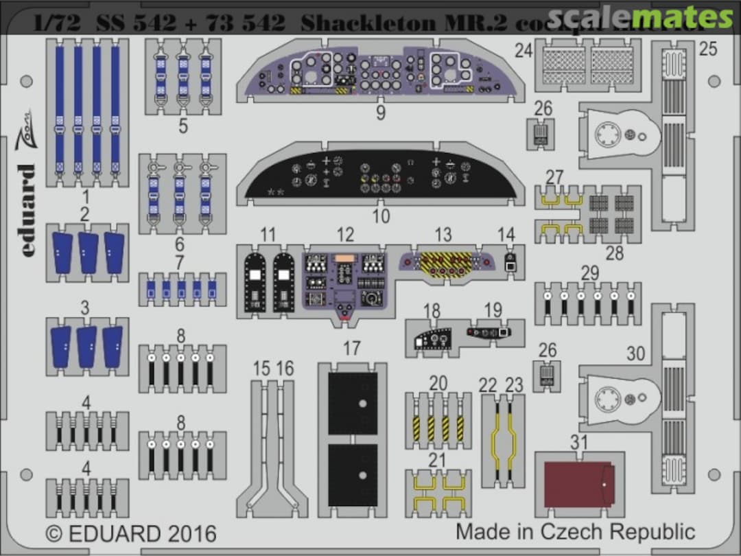 Boxart Shackleton MR.2 cockpit interior SS542 Eduard
