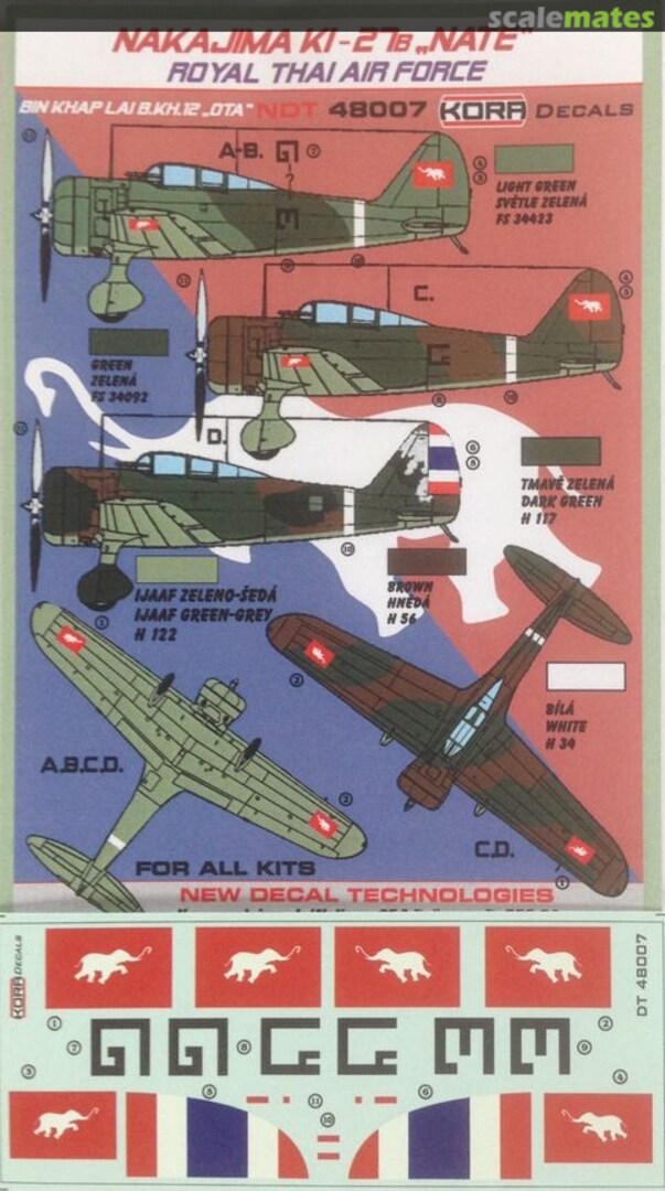 Boxart Nakajima Ki-27B "Nate" NDT48007 Kora Models Boxart Nakajima Ki-27B "Nate" NDT48007 Kora Models