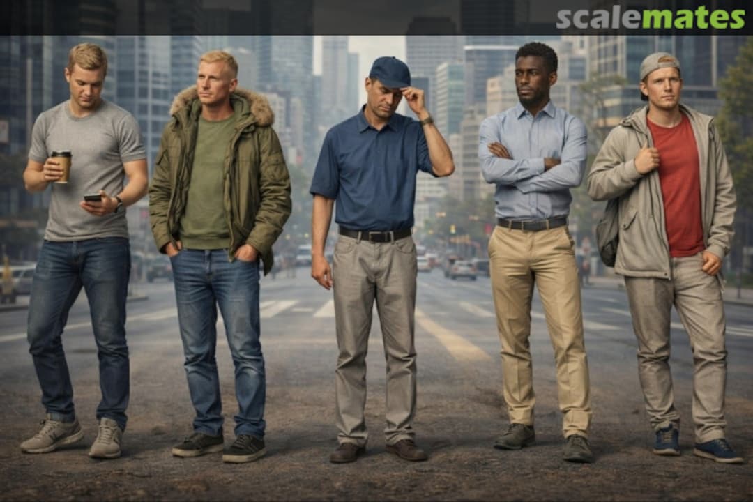 Boxart Modern Man 1 - set of 5 figures 99204901-35 EMP3d