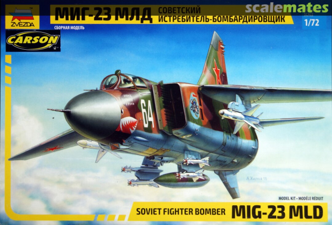 Boxart Mig-23 MLD 7218 Zvezda Boxart Mig-23 MLD 7218 Zvezda