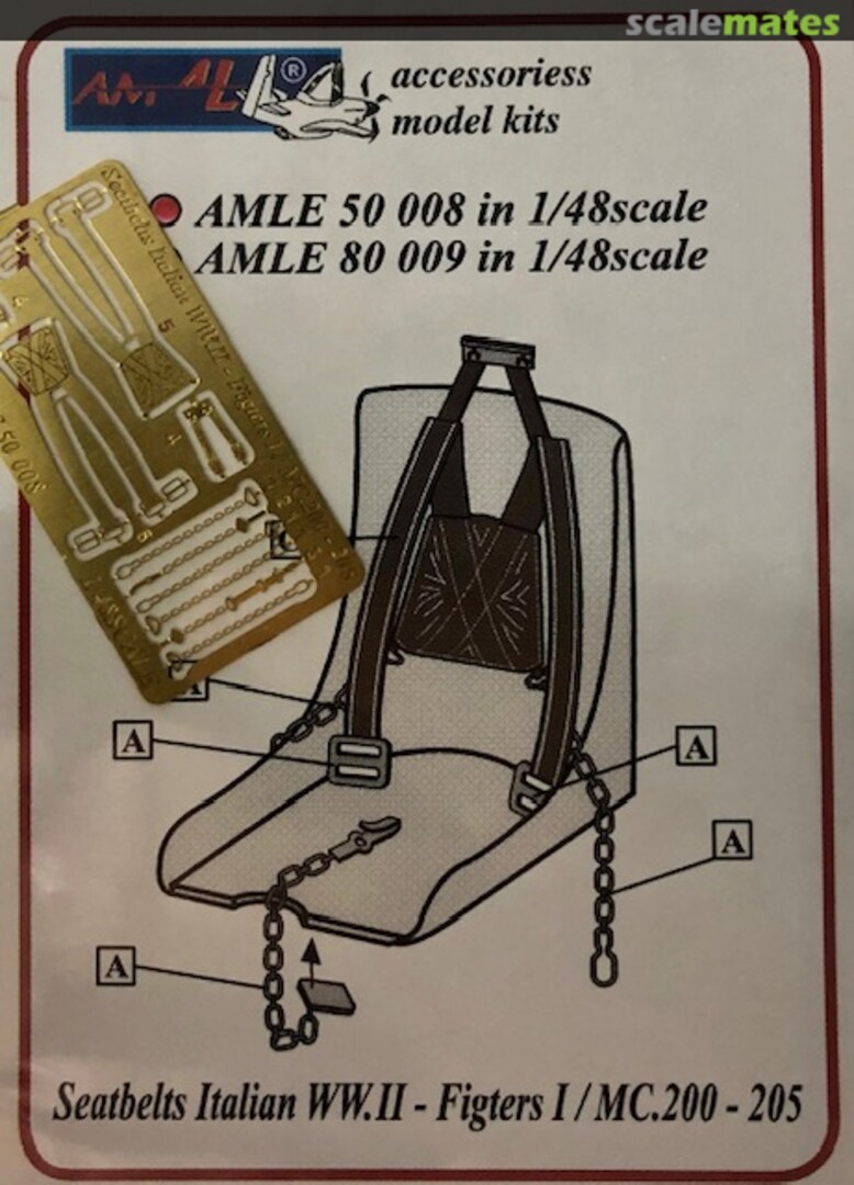 Boxart Seatbelts Italian WW.II - Figters I / MC.200-205 AMLE 50 008 AML Boxart Seatbelts Italian WW.II - Figters I / MC.200-205 AMLE 50 008 AML