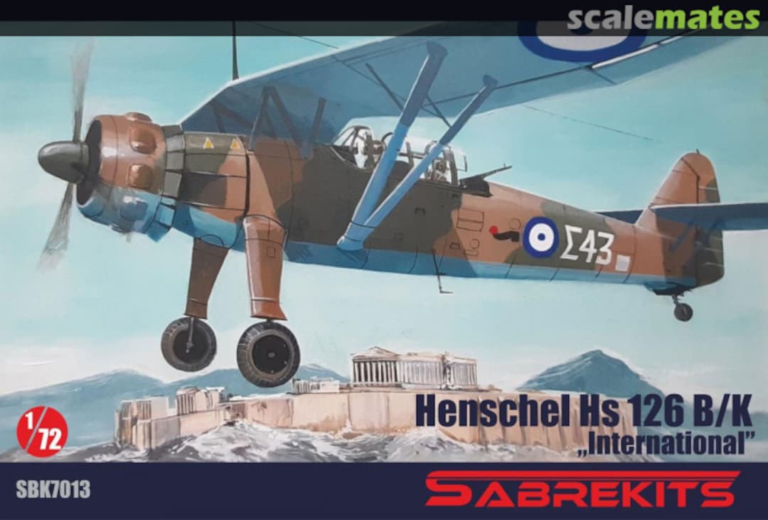 Boxart Henschel Hs 126B/K SBK7013 SabreKits Boxart Henschel Hs 126B/K SBK7013 SabreKits