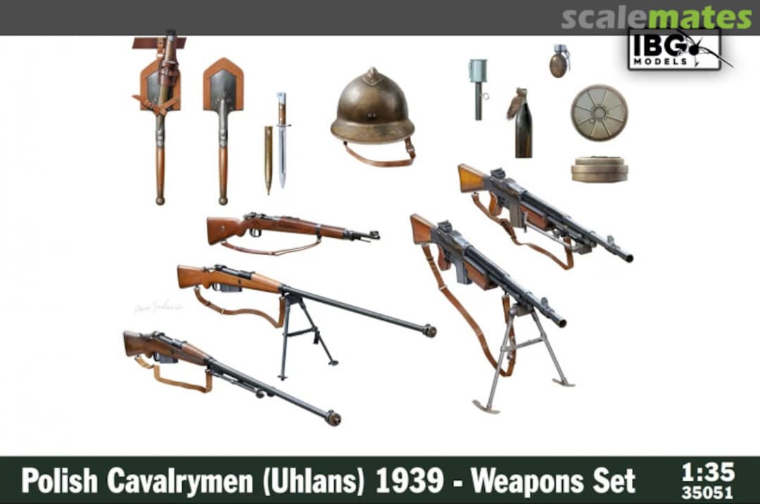 Boxart Cavalrymen (Uhlans) 1939 - Weapons Set 35051 IBG Models
