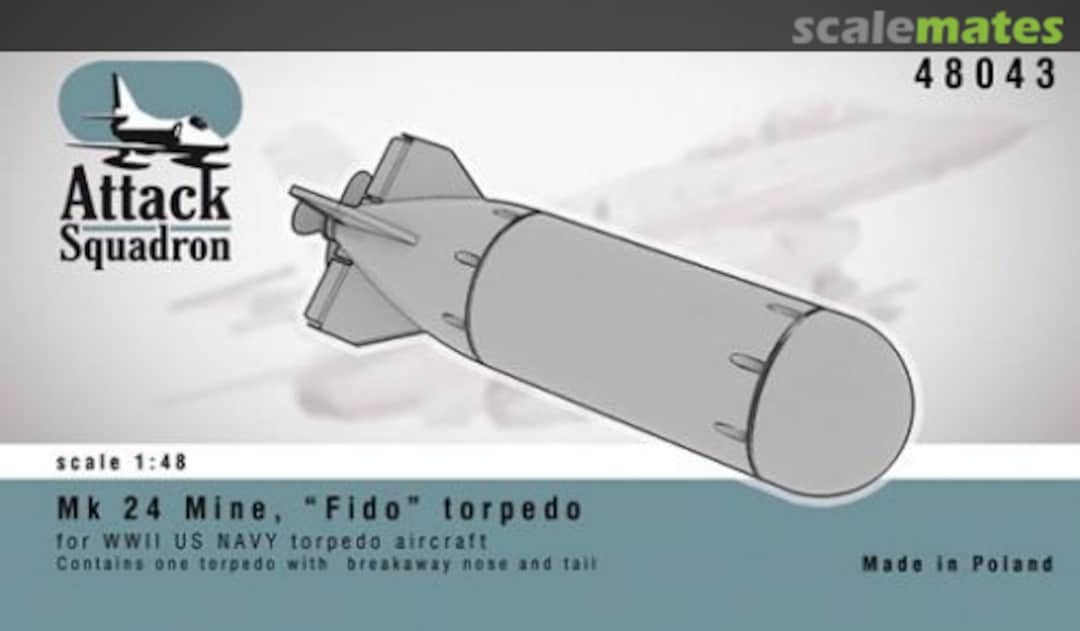 Boxart MK 24 Mine, FIDO Torpedo set 48043 Attack Squadron Boxart MK 24 Mine, FIDO Torpedo set 48043 Attack Squadron