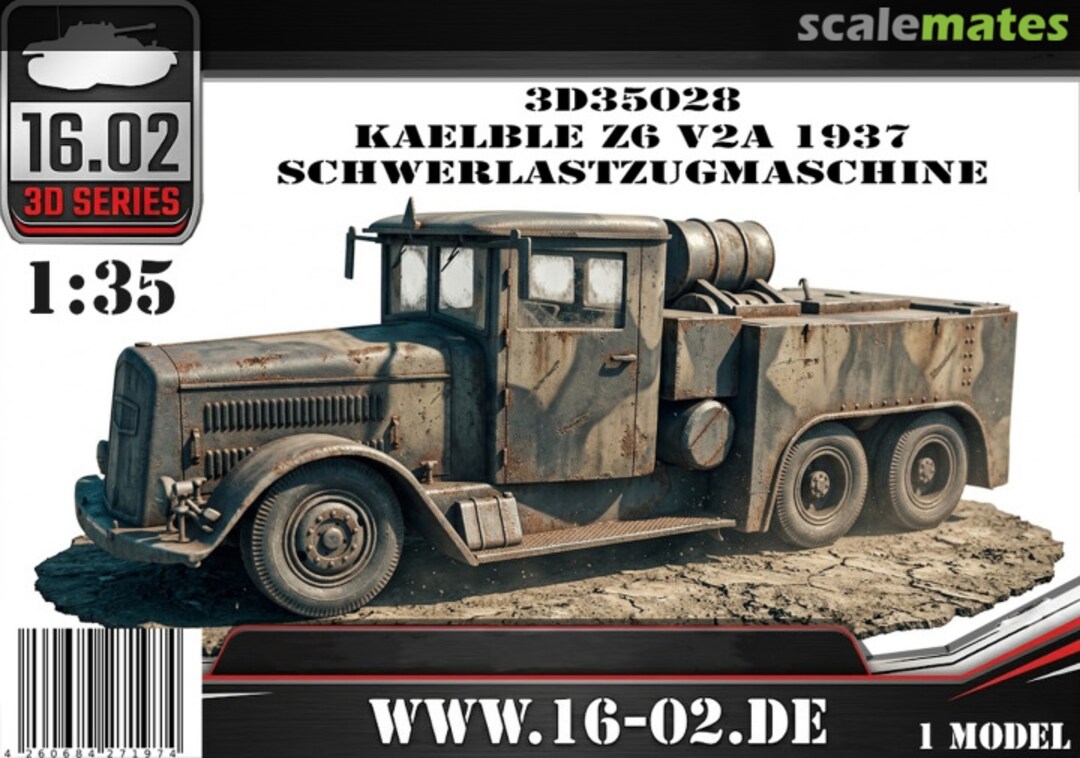 Boxart Kaelble Z6 V2A 1937 Schwerlastzugmaschine 3D35028 16.02