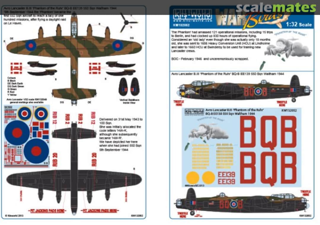 Boxart Avro Lancaster B.III KW132052 Kits-World Boxart Avro Lancaster B.III KW132052 Kits-World