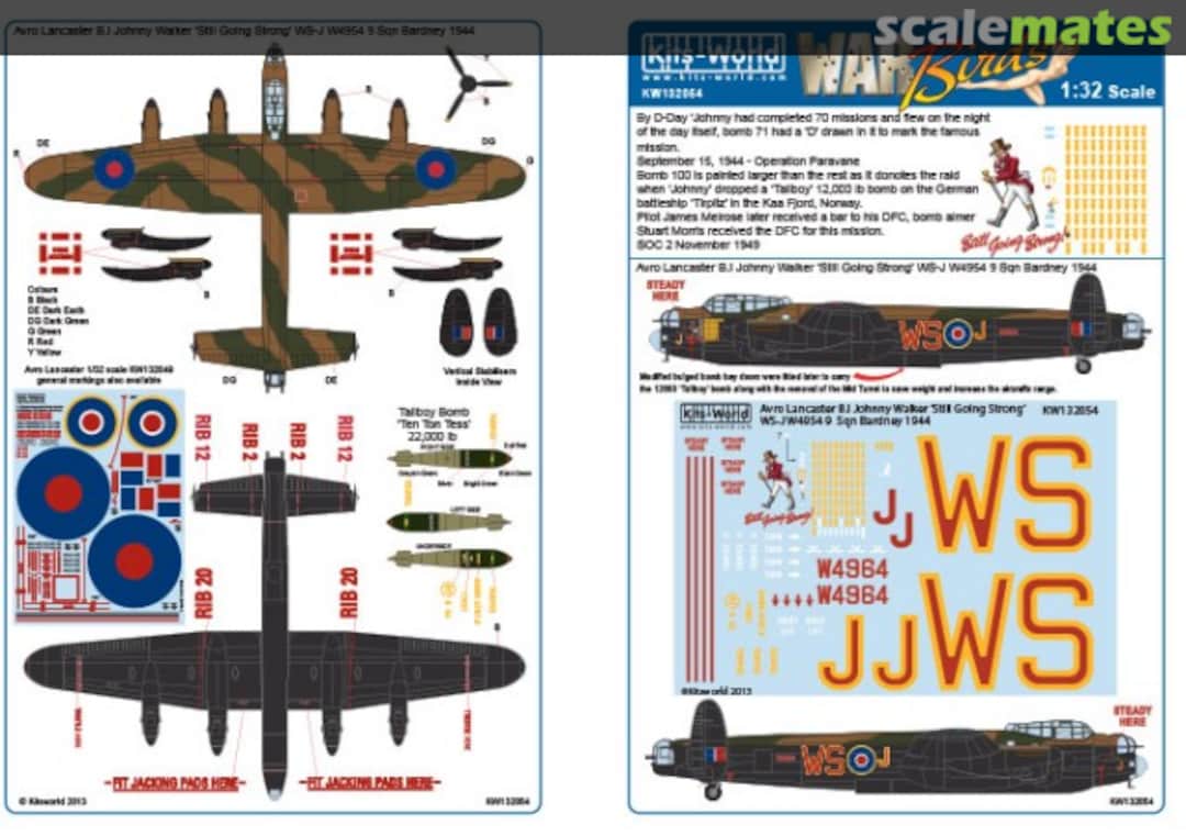 Boxart Avro Lancaster B.I KW132054 Kits-World Boxart Avro Lancaster B.I KW132054 Kits-World