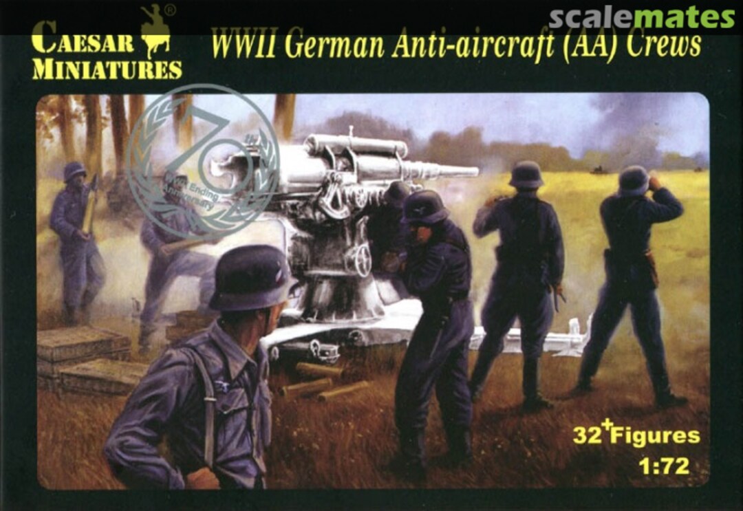 Boxart WWII German Anti-Aircraft (AA) Crews H089 Caesar Miniatures