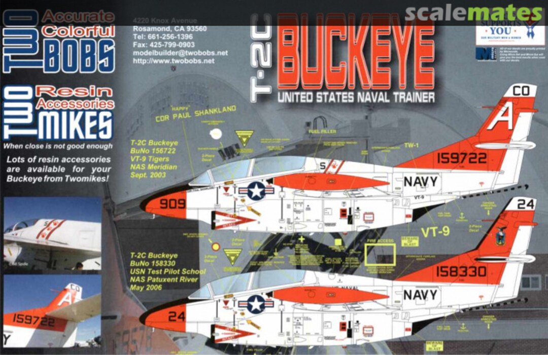 Boxart T-2C Buckeye TBK 48-002d TwoBobs Aviation Graphics Boxart T-2C Buckeye TBK 48-002d TwoBobs Aviation Graphics