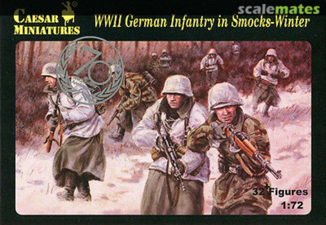 Boxart WWII German Infantry in Smocks - Winter H083 Caesar Miniatures Boxart WWII German Infantry in Smocks - Winter H083 Caesar Miniatures