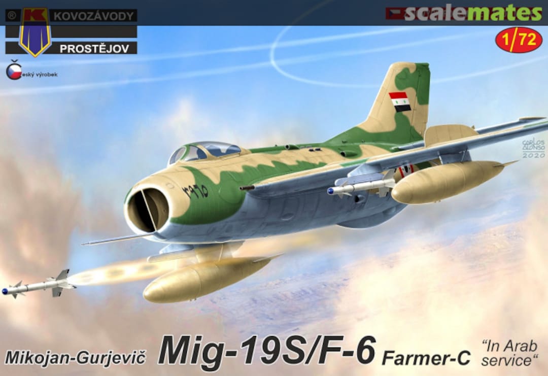 Boxart Mikoyan Mig-19S / Shenyang F-6 KPM0188 Kovozávody Prostějov Boxart Mikoyan Mig-19S / Shenyang F-6 KPM0188 Kovozávody Prostějov