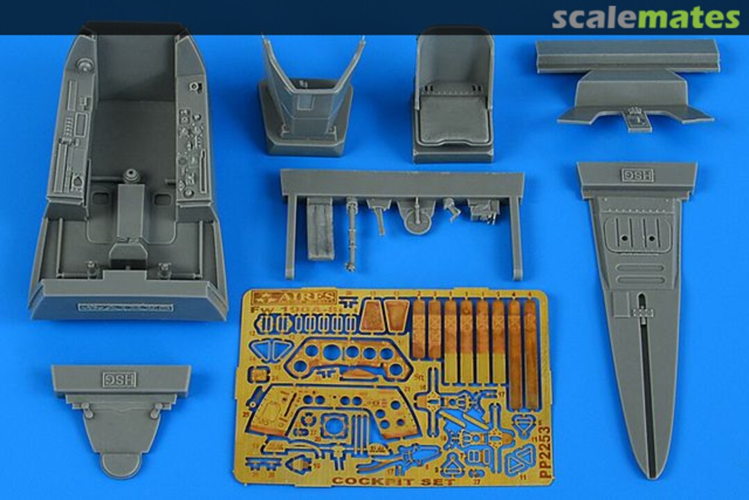 Boxart Fw 190A-8 cockpit set 2253 Aires