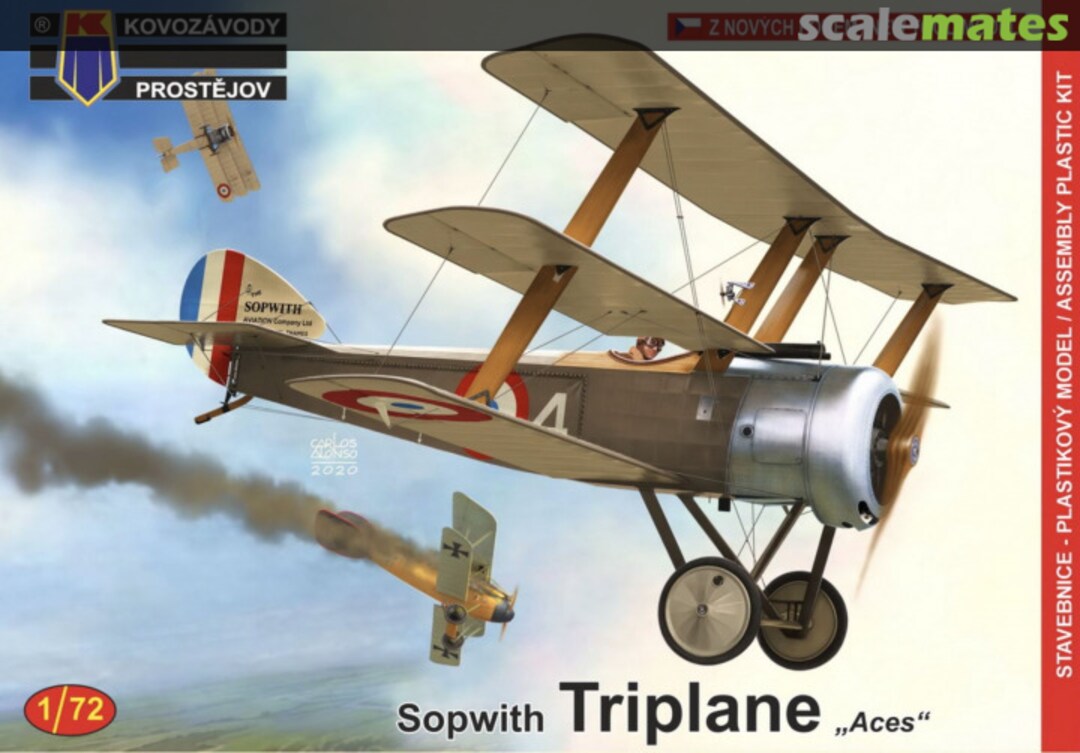Boxart Sopwith Triplane KPM0184 Kovozávody Prostějov Boxart Sopwith Triplane KPM0184 Kovozávody Prostějov