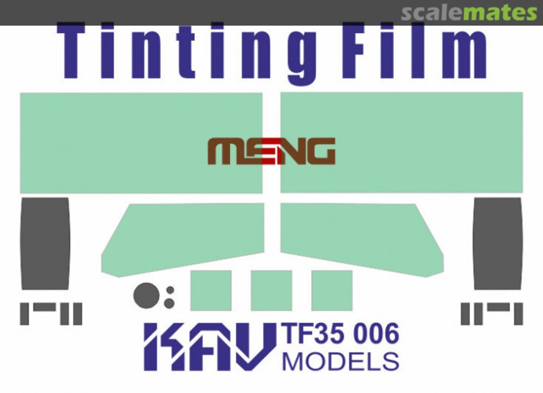 Boxart Tinting Film for Typhoon VDV K-4386 (Meng) KAV TF35 006 KAV models Boxart Tinting Film for Typhoon VDV K-4386 (Meng) KAV TF35 006 KAV models