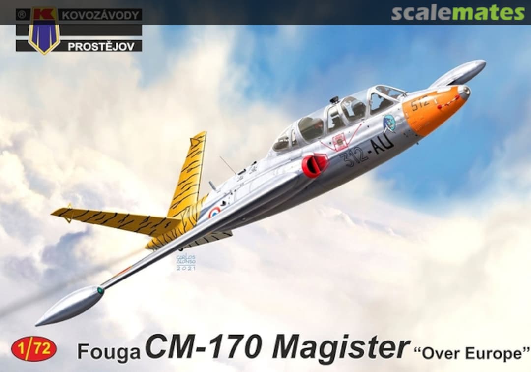 Boxart Fouga CM.170 Magister - "Over Europe" KPM0242 Kovozávody Prostějov Boxart Fouga CM.170 Magister - "Over Europe" KPM0242 Kovozávody Prostějov