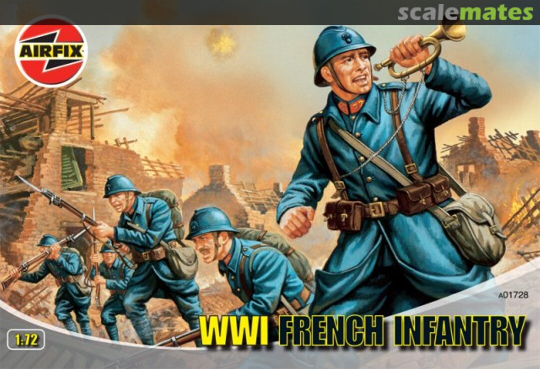 Boxart WW I FRENCH INFANTRY A01728 Airfix