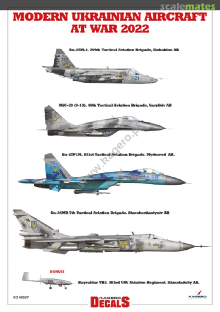 Boxart Modern Ukrainian Aircraft At War 2022 48007 Kagero Boxart Modern Ukrainian Aircraft At War 2022 48007 Kagero