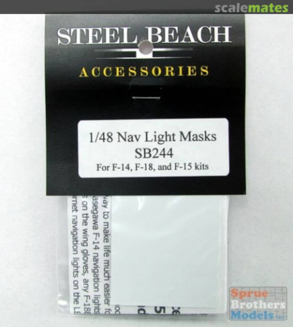 Boxart Nav Light Masks for F-14 F-15 F-18 49044 Steel Beach