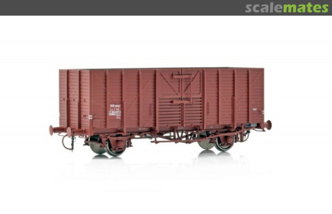 Boxart NSB Wood chip waggon Lt4 7145 T.1 NMJSLt47145 NMJ