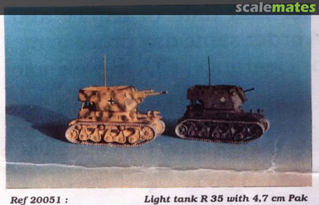 Boxart Light tank R35 with 4,7 cm Pak(t) 20051 ita SARL Boxart Light tank R35 with 4,7 cm Pak(t) 20051 ita SARL