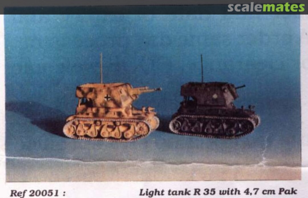 Boxart Light tank R35 with 4,7cm Pak(t) 20051 ita SARL