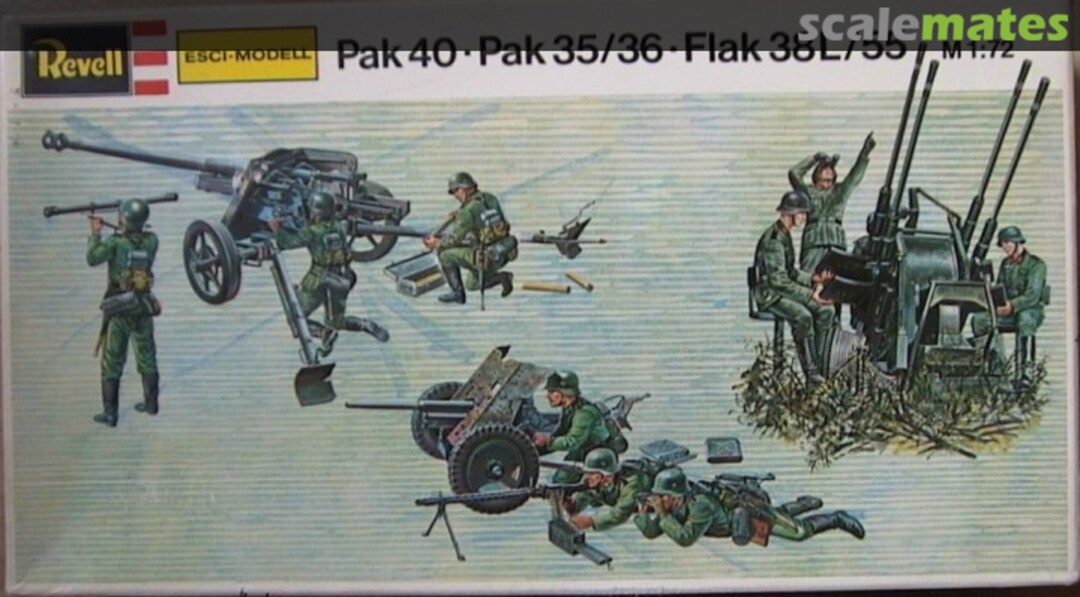 Boxart Pak 40, Pak35/36, Flak 38L/55 H2317 Revell/ESCI Boxart Pak 40, Pak35/36, Flak 38L/55 H2317 Revell/ESCI