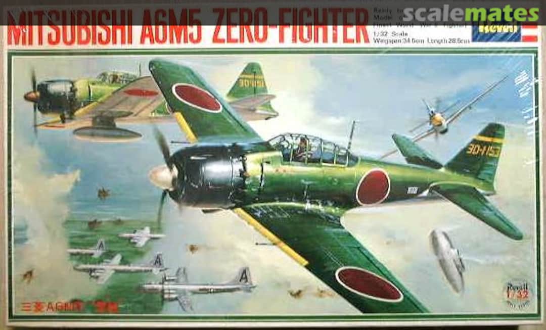 Boxart Mitsubishi A6M5 Zero-Fighter H-265J Revell Japan Boxart Mitsubishi A6M5 Zero-Fighter H-265J Revell Japan