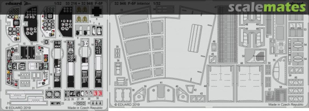 Boxart F-5F interior 32946 Eduard Boxart F-5F interior 32946 Eduard