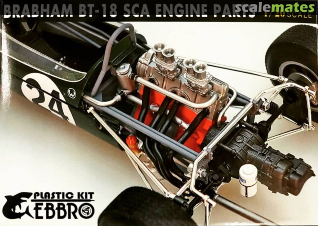 Boxart Brabham BT18 SCA Engine parts 20026 Ebbro Boxart Brabham BT18 SCA Engine parts 20026 Ebbro