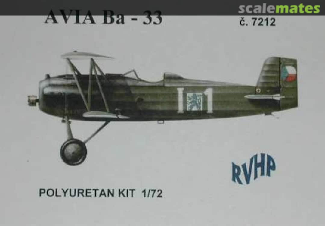 Boxart Avia Ba-33 7212 RVHP Boxart Avia Ba-33 7212 RVHP