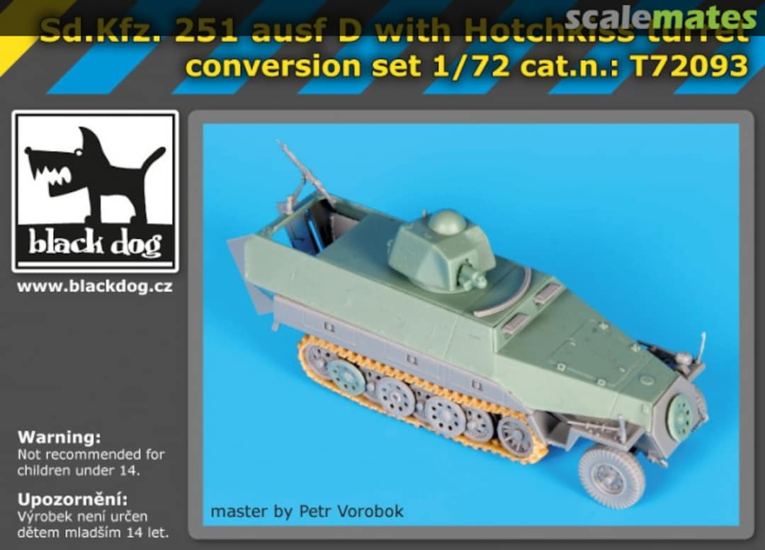 Boxart Sd.Kfz. 251 Ausf. D with Hotchkiss turret T72093 Black Dog Boxart Sd.Kfz. 251 Ausf. D with Hotchkiss turret T72093 Black Dog