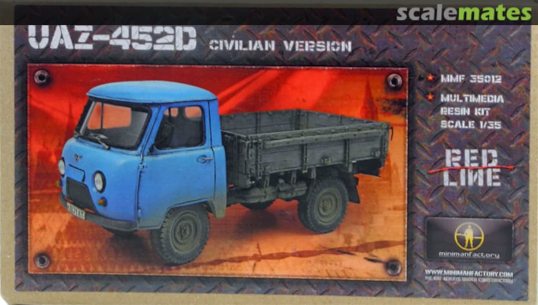 Boxart UAZ-452D Truck Civilian Version MMF 35012 MinimanFactory Boxart UAZ-452D Truck Civilian Version MMF 35012 MinimanFactory