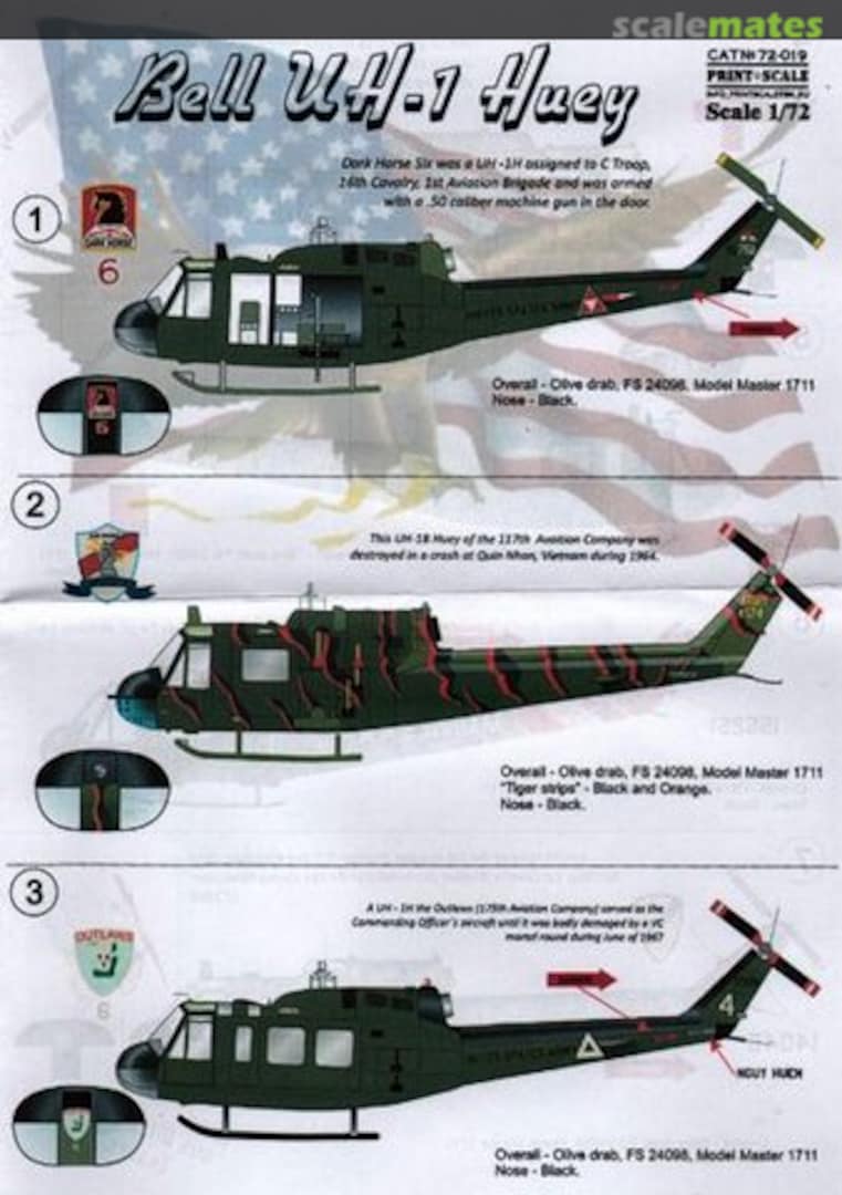 ELICOTTERO UH-1N USA Scala1//72