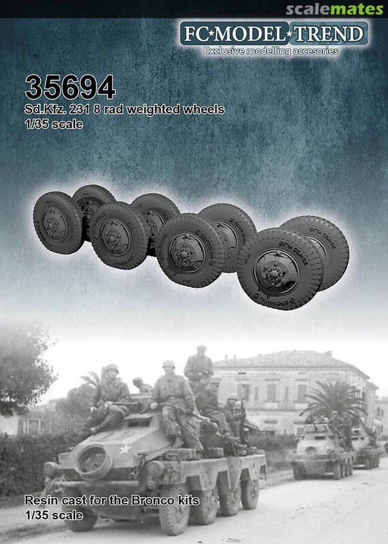 Boxart Sd.Kfz 231 8 rad. Weighted Wheels 35694 FC Model Trend