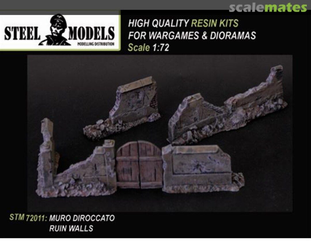 Boxart Ruin Walls STM72011 Steel Models