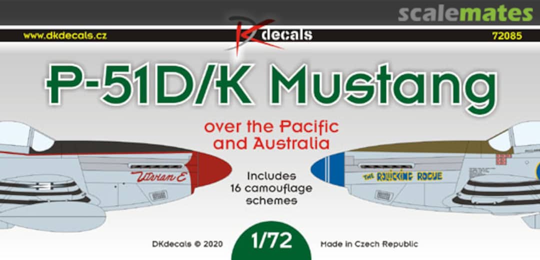 Boxart P-51D/K Mustang 72085 DK Decals Boxart P-51D/K Mustang 72085 DK Decals