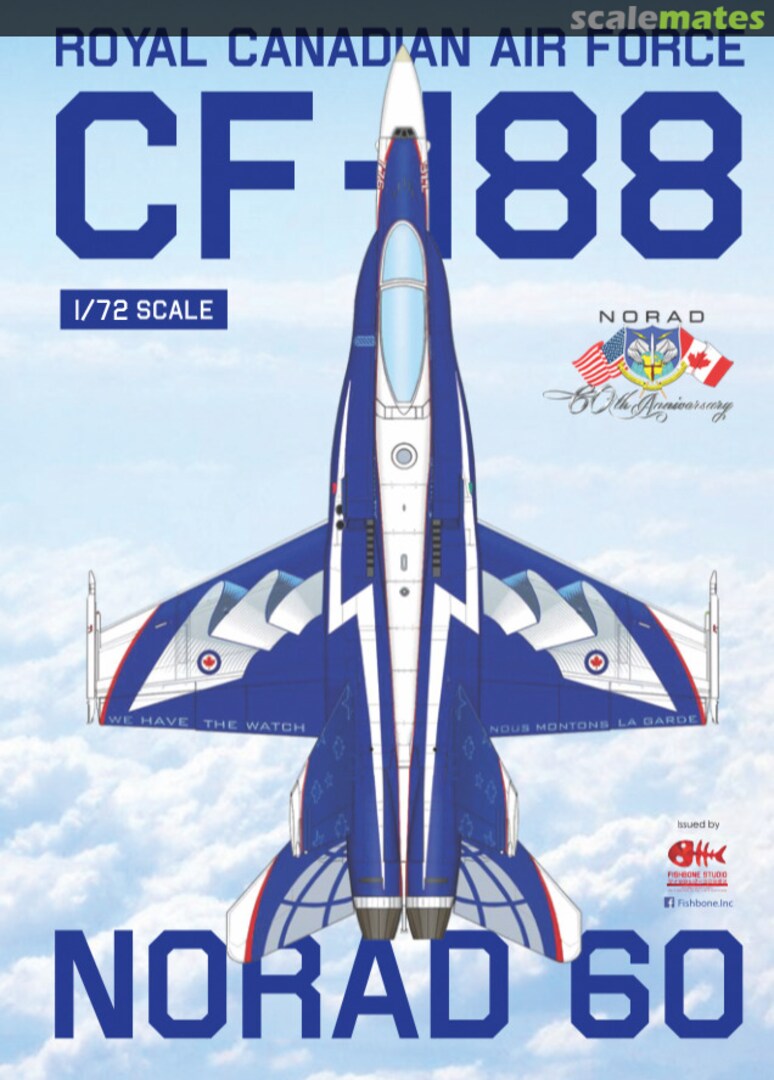 Boxart RCAF CF-188 NORAD 60 (1958-2018) FB72008 Fishbone Studio Boxart RCAF CF-188 NORAD 60 (1958-2018) FB72008 Fishbone Studio