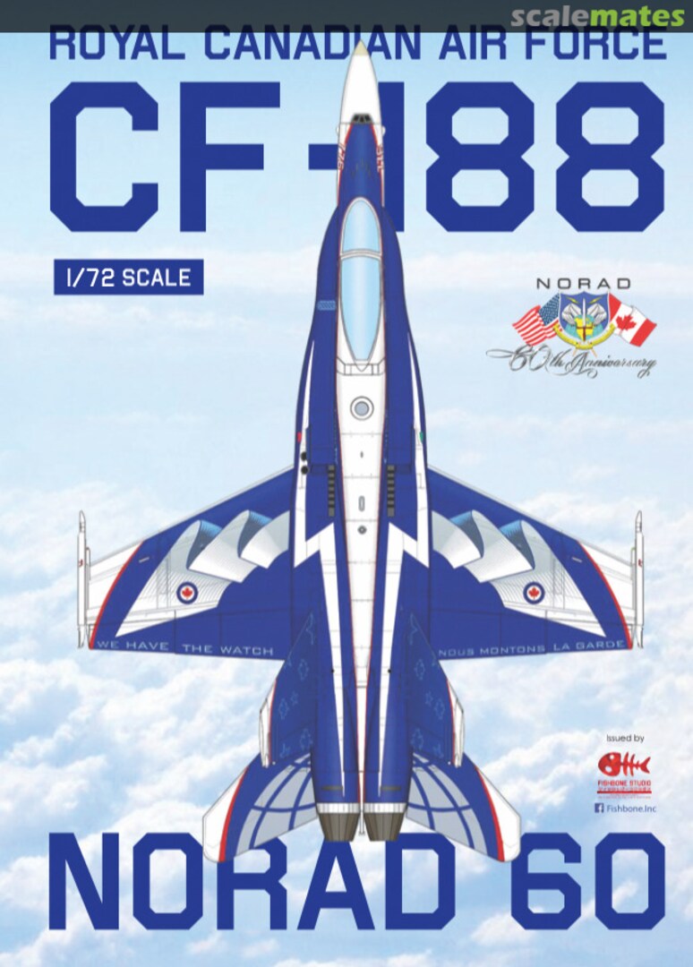 Boxart RCAF CF-188 NORAD 60 FB72008 Fishbone Studio