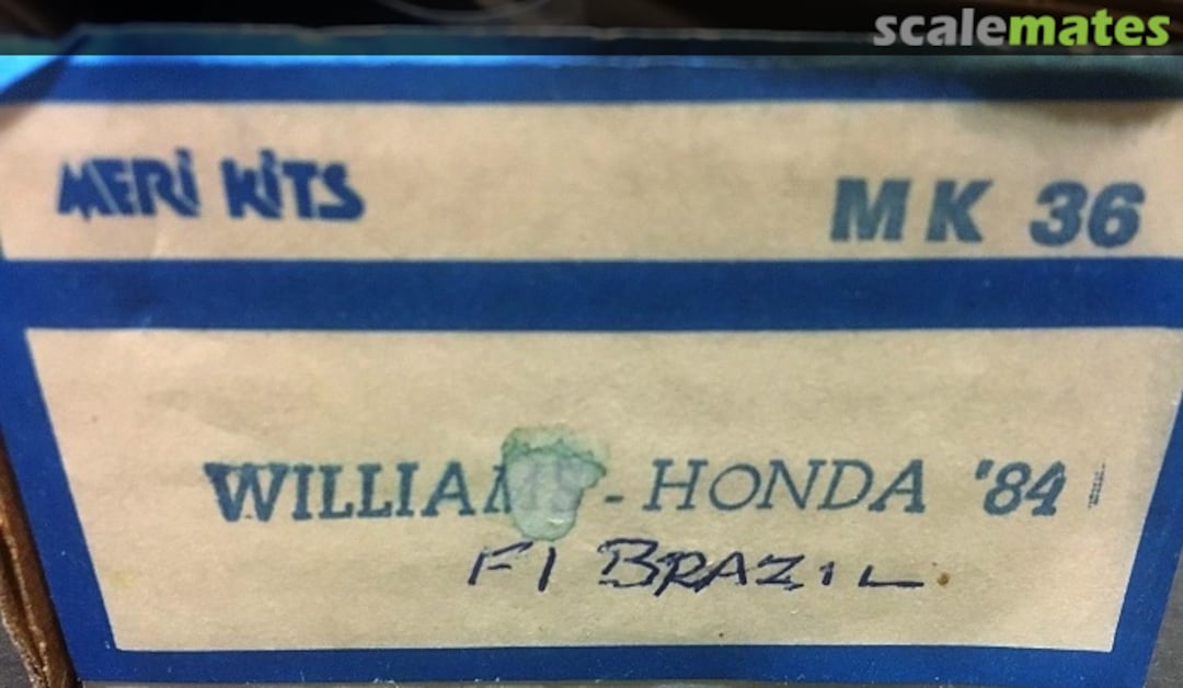 Boxart Williams-Honda FW09 "saudia" MK36 Meri Kits Boxart Williams-Honda FW09 "saudia" MK36 Meri Kits
