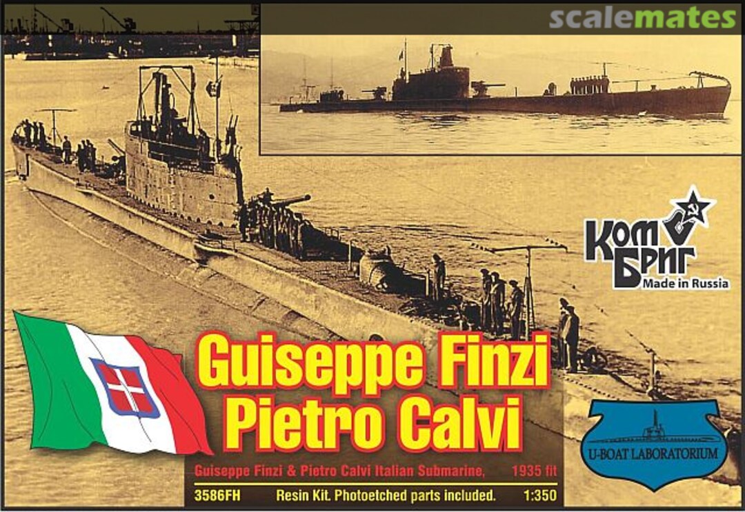 Boxart Submarine Giuseppe Finzi/Pietro Calvi, 1935 3586FH Combrig Boxart Submarine Giuseppe Finzi/Pietro Calvi, 1935 3586FH Combrig