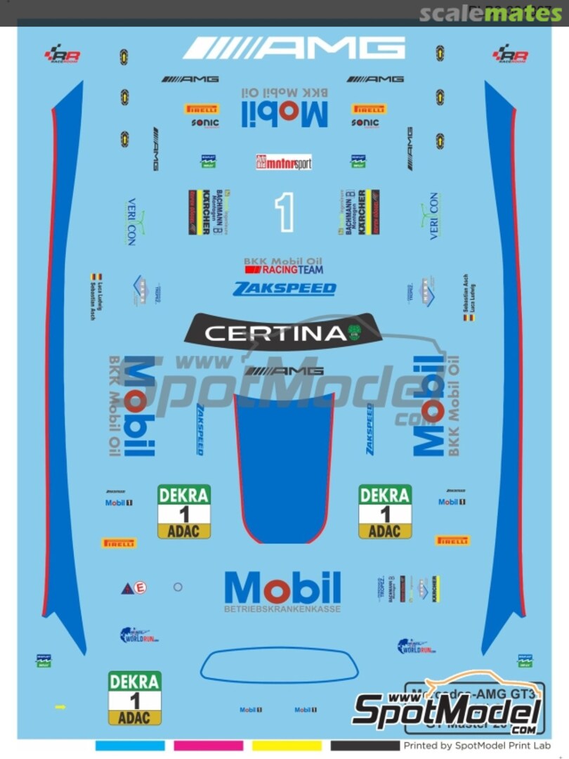 Boxart Mercedes AMG GT3 Zakspeed Team sponsored by Mobil1 #1 PLB2-381867 Print Lab Decals Boxart Mercedes AMG GT3 Zakspeed Team sponsored by Mobil1 #1 PLB2-381867 Print Lab Decals