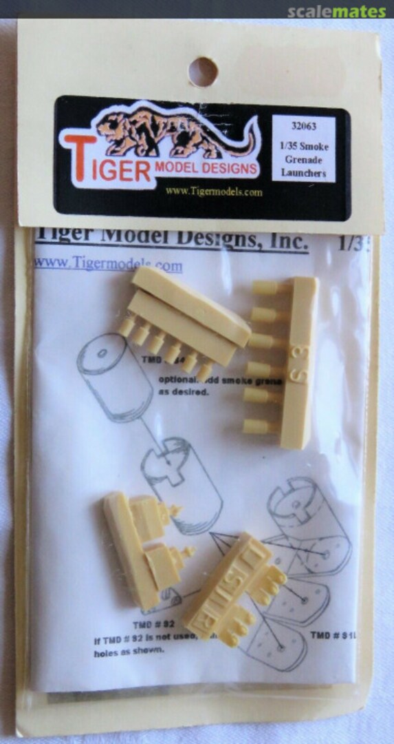 Boxart 1/35 Smoke Grenade Launchers 32063 Tiger Model Designs Boxart 1/35 Smoke Grenade Launchers 32063 Tiger Model Designs