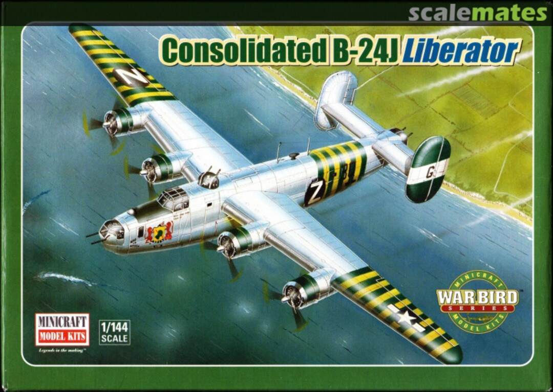 Boxart Consolidated B-24J Liberator 14402 Minicraft Model Kits Boxart Consolidated B-24J Liberator 14402 Minicraft Model Kits