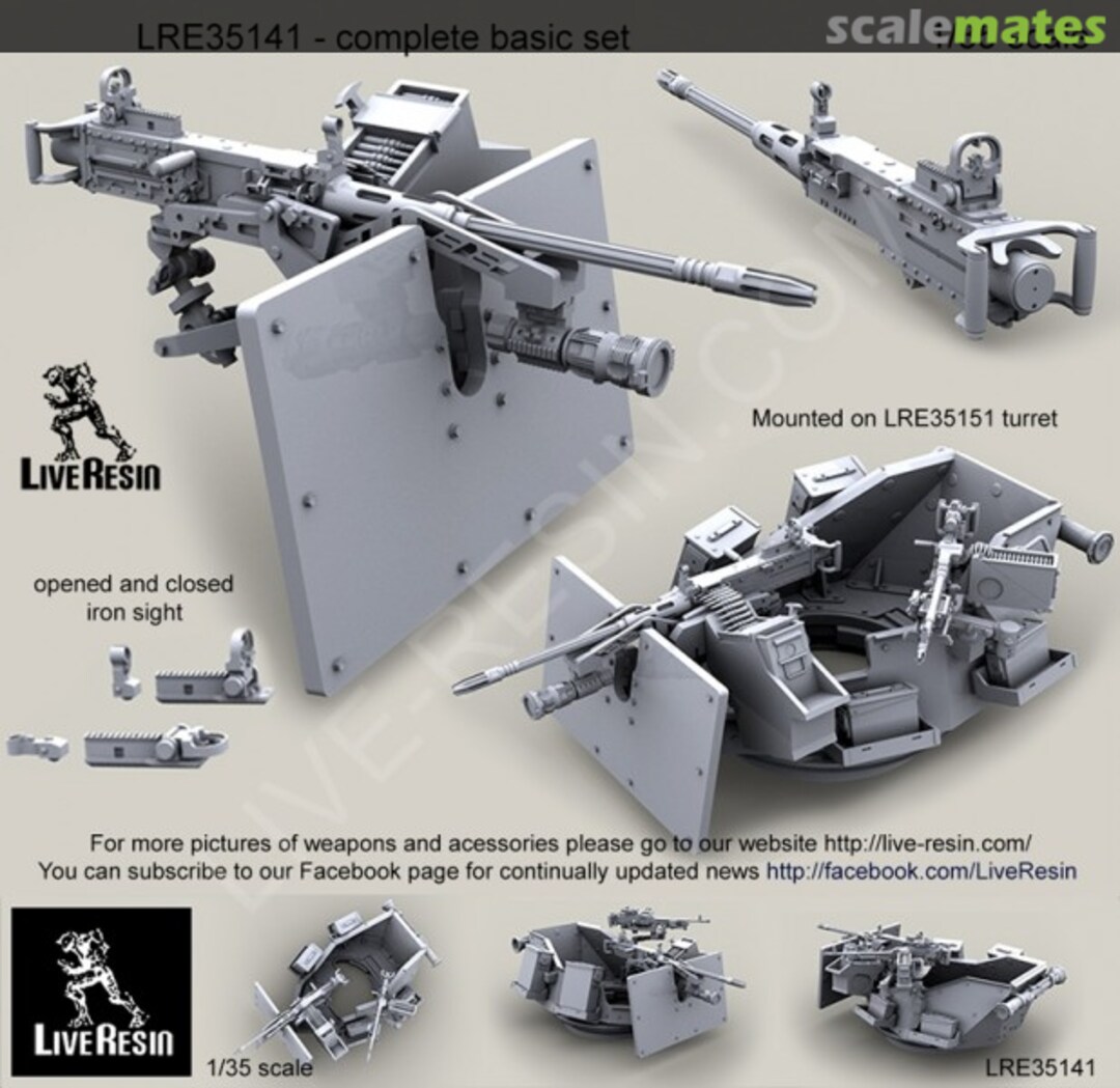 Boxart M3D/Dragon M-50 .50 Caliber Machine Gun LRE-35141 Live Resin