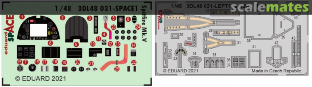 Boxart Spitfire Mk.V SPACE 3DL48031 Eduard Boxart Spitfire Mk.V SPACE 3DL48031 Eduard